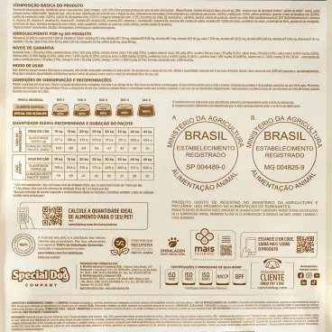 Racao Special Dog Ultralife Performance Caes Adultos Carne e Frango informacoes nutricionais-4